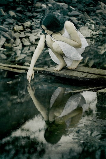 image of woman in a white dress